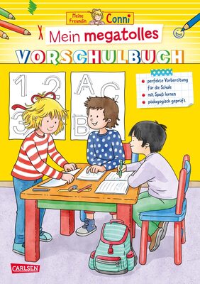 Alle Details zum Kinderbuch Conni Gelbe Reihe (Beschäftigungsbuch): Mein megatolles Vorschulbuch: Übungen, Lernspiele und Rätsel für Vorschulkinder | Kinderbeschäftigung ab 5 und ähnlichen Büchern