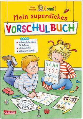 Alle Details zum Kinderbuch Conni Gelbe Reihe (Beschäftigungsbuch): Mein superdickes Vorschulbuch: Kinderbeschäftigung ab 5 und ähnlichen Büchern