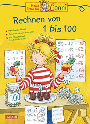 Alle Details zum Kinderbuch Conni Gelbe Reihe (Beschäftigungsbuch): Rechnen von 1 bis 100: Vorschulheft zum Zählen und Rechnen lernen mit Zahlenspielen für Kinder ab 5 Jahren und ähnlichen Büchern