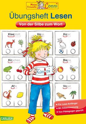 Alle Details zum Kinderbuch Conni Gelbe Reihe (Beschäftigungsbuch): Übungsheft Lesen: Von der Silbe zum Wort und ähnlichen Büchern