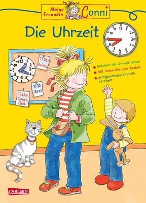 Alle Details zum Kinderbuch Conni Gelbe Reihe (Beschäftigungsbuch): Die Uhrzeit: Kinderbeschäftigung ab 5 und ähnlichen Büchern