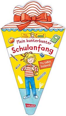 Alle Details zum Kinderbuch Conni Gelbe Reihe (Beschäftigungsbuch): Mein kunterbunter Schulanfang: Toller Rätselspaß zur Einschulung – mit Stickern! und ähnlichen Büchern