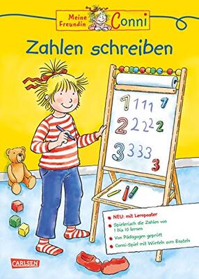 Alle Details zum Kinderbuch Conni Gelbe Reihe (Beschäftigungsbuch): Zahlen schreiben Extra: Kinderbeschäftigung ab 4 und ähnlichen Büchern