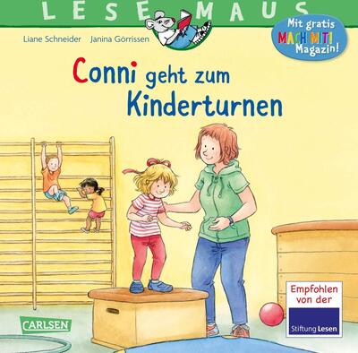 Alle Details zum Kinderbuch LESEMAUS 114: Conni geht zum Kinderturnen: Bilderbuchgeschichte für Kinder ab 3 zu Sport, Beweglichkeit und Motorik (114) und ähnlichen Büchern