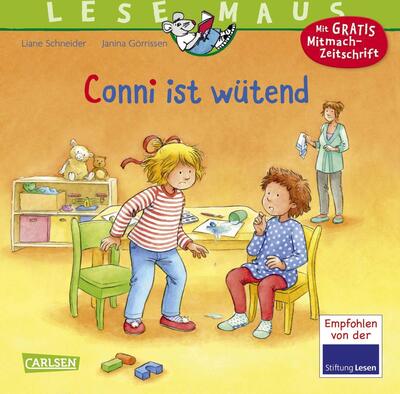 Alle Details zum Kinderbuch LESEMAUS 86: Conni ist wütend: Liebevoll erzählte Geschichte über das wichtige Thema Wut - für Kinder ab 3 Jahre (86) und ähnlichen Büchern