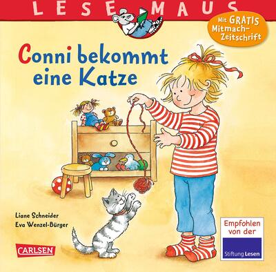 Alle Details zum Kinderbuch LESEMAUS 97: Conni bekommt eine Katze (97) und ähnlichen Büchern