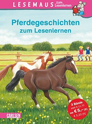 Alle Details zum Kinderbuch LESEMAUS zum Lesenlernen Sammelbände: Pferdegeschichten zum Lesenlernen: Einfache Geschichten zum Selberlesen – Lesen üben und vertiefen: Conni und ... Ein Ausflug im Galopp. Dreifachband und ähnlichen Büchern