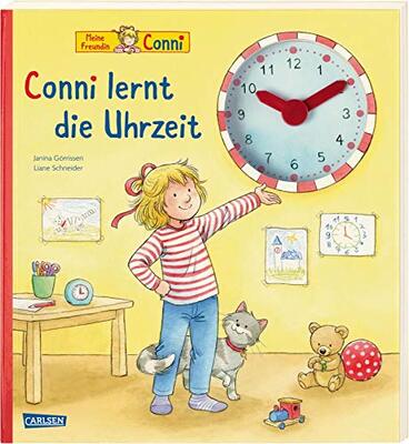 Alle Details zum Kinderbuch Conni-Pappbilderbuch: Conni lernt die Uhrzeit: Kinderbeschäftigung ab 5 Jahren und ähnlichen Büchern