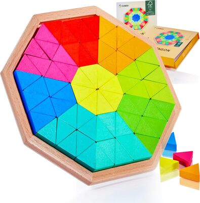 Alle Details zum Kinderbuch CUBIDI® Kreatives Montessori Tangram Octagon | Fördert logisches Denken und räumliche Vorstellungskraft | Geschicklichkeitsspiel aus hochwertigem Holz | Lernspiele ab 4 Jahre für Jungen und Mädchen und ähnlichen Büchern