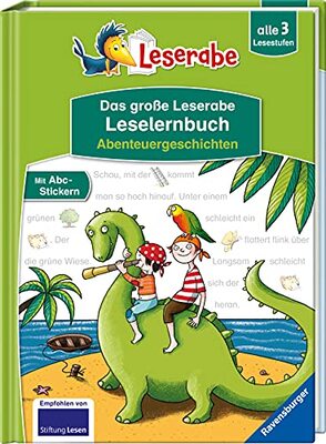 Alle Details zum Kinderbuch Das große Leserabe Leselernbuch: Abenteuergeschichten - Leserabe ab der 1. Klasse - Erstlesebuch für Kinder ab 5 Jahren: alle 3 Lesestufen (Leserabe - Sonderausgaben) und ähnlichen Büchern