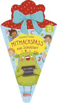 Alle Details zum Kinderbuch Das kleine WIR: Mitmachspaß zum Schulstart: Großes Eintragbuch zur Einschulung mit mutmachenden Botschaften, Lernspielen und Stickern für die Schultüte und ähnlichen Büchern