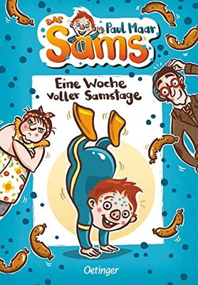 Alle Details zum Kinderbuch Eine Woche voller Samstage: Der Kinderbuch-Klassiker, modern und farbig illustriert von Nina Dulleck für Kinder ab 7 Jahren (Das Sams, Band 1) und ähnlichen Büchern