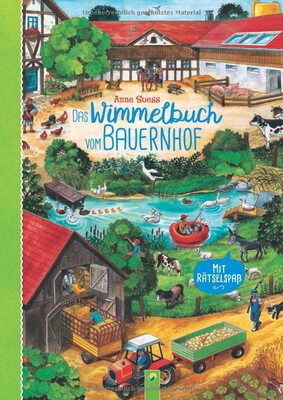 Alle Details zum Kinderbuch Das Wimmelbuch vom Bauernhof: Mit Rätselspaß für Kinder ab 2 Jahren (Wimmelbücher) und ähnlichen Büchern