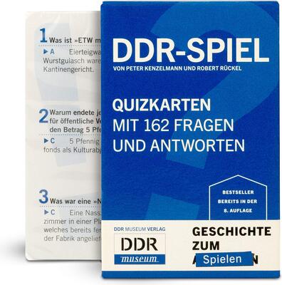 Alle Details zum Kinderbuch DDR-Spiel. Quizkarten mit 159 Fragen und Antworten und ähnlichen Büchern