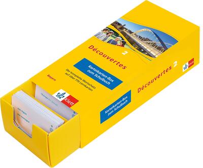 Alle Details zum Kinderbuch Découvertes 2 Bayern (ab 2017) - Vokabel-Lernbox zum Schulbuch: Französisch passend zum Lehrwerk üben und ähnlichen Büchern