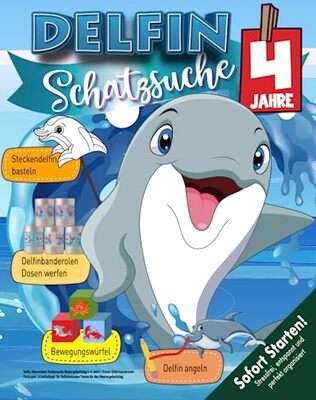 Alle Details zum Kinderbuch Delfin Meerestiere Schatzsuche Kindergeburtstag 4-6 Jahre: Ozean-Unterwasserwelt-Partyspiel-Schnitzeljagd für Delfinliebhaber*innen für den Meeresgeburtstag. (Bravo Schatzsuche) und ähnlichen Büchern