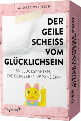 Alle Details zum Kinderbuch Der geile Scheiß vom Glücklichsein – 55 Glückskarten, die dein Leben verändern: Das Kartendeck zum SPIEGEL-Bestseller. Für mehr Dankbarkeit, Achtsamkeit und Selbstliebe und ähnlichen Büchern