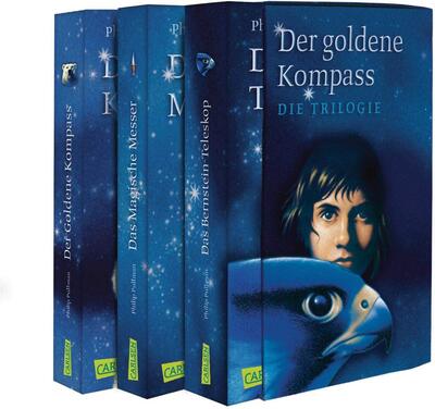 Alle Details zum Kinderbuch His Dark Materials: Der Goldene Kompass, Das Magische Messer und Das Bernstein-Teleskop im Schuber: Alle 3 Bände im Taschenbuchschuber und ähnlichen Büchern