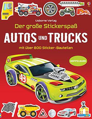 Der große Stickerspaß: Autos und Trucks: Mit über 800 Sticker-Bauteilen. Doppelband (Der-große-Stickerspaß-Reihe) bei Amazon bestellen