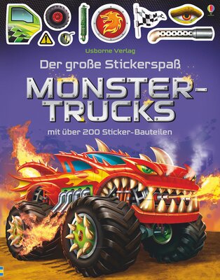 Alle Details zum Kinderbuch Der große Stickerspaß: Monstertrucks: Mit über 200 Sticker-Bauteilen (Der-große-Stickerspaß-Reihe) und ähnlichen Büchern