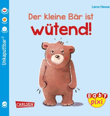 Alle Details zum Kinderbuch Baby Pixi (unkaputtbar) 109: Der kleine Bär ist wütend: Unzerstörbares Baby-Buch ab 12 Monaten rund um Wut und andere Gefühle - auch als Badebuch geeignet (109) und ähnlichen Büchern