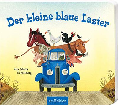 Der kleine blaue Laster: Mit stabilen Schiebern | Lustig gereimtes Pappbilderbuch mit Formstanzung für Kinder ab 18 Monaten bei Amazon bestellen
