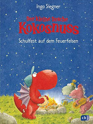 Alle Details zum Kinderbuch Der kleine Drache Kokosnuss - Schulfest auf dem Feuerfelsen (Die Abenteuer des kleinen Drachen Kokosnuss, Band 5) und ähnlichen Büchern