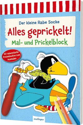 Alle Details zum Kinderbuch Der kleine Rabe Socke: Alles geprickelt!: Mal- und Prickel-Block | Basteln ab 4 Jahren und ähnlichen Büchern