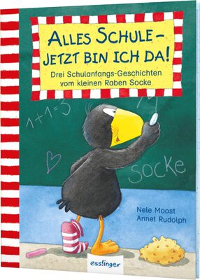 Alle Details zum Kinderbuch Der kleine Rabe Socke: Alles Schule – jetzt bin ich da!: Drei Schulanfangs-Geschichten vom kleinen Raben Socke | Kleines Bilderbuch für die Schultüte und ähnlichen Büchern