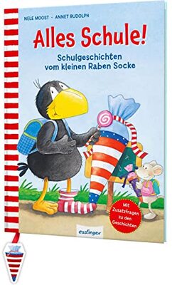 Alle Details zum Kinderbuch Der kleine Rabe Socke: Alles Schule!: Schulgeschichten vom kleinen Raben Socke | Macht Mut für die Schule und ähnlichen Büchern