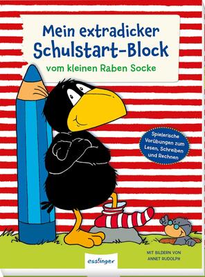 Alle Details zum Kinderbuch Der kleine Rabe Socke: Mein extradicker Schulstart-Block: Vorschulblock zur Vorbereitung auf die Schule, ab 5 Jahren und ähnlichen Büchern