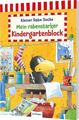 Alle Details zum Kinderbuch Der kleine Rabe Socke: Mein rabenstarker Kindergartenblock: Beschäftigung für Kindergartenkinder und ähnlichen Büchern