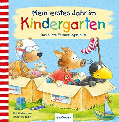 Alle Details zum Kinderbuch Der kleine Rabe Socke: Mein erstes Jahr im Kindergarten: Das bunte Erinnerungsalbum | Kindgerechtes Eintragebuch als Erinnerung an den Kindergarten und ähnlichen Büchern