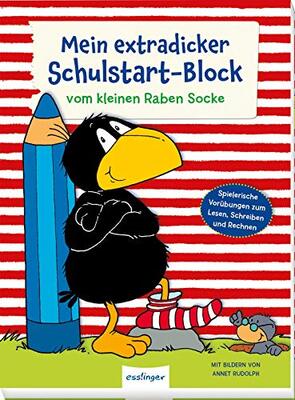 Der kleine Rabe Socke: Mein extradicker Schulstart-Block: Vorschulblock zur Vorbereitung auf die Schule, ab 5 Jahren bei Amazon bestellen