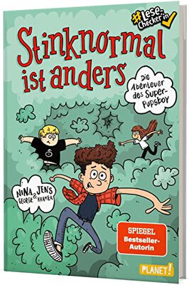 Alle Details zum Kinderbuch Die Abenteuer des Super-Pupsboy 1: Stinknormal ist anders: Lustiges Kinderbuch - #LeseChecker*in (1) und ähnlichen Büchern