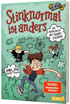 Alle Details zum Kinderbuch Die Abenteuer des Super-Pupsboy 1: Stinknormal ist anders: Lustiges Kinderbuch - #LeseChecker*in (1) und ähnlichen Büchern