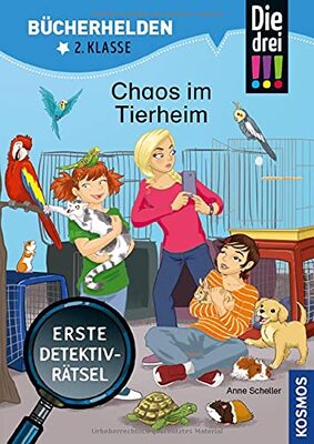 Alle Details zum Kinderbuch Die drei !!!, Bücherhelden 2. Klasse, Chaos im Tierheim: Erste Detektivrätsel, Erstleser Kinder ab 7 Jahre und ähnlichen Büchern