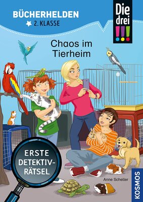 Alle Details zum Kinderbuch Die drei !!!, Bücherhelden 2. Klasse, Chaos im Tierheim: Erste Detektivrätsel, Erstleser Kinder ab 7 Jahre und ähnlichen Büchern