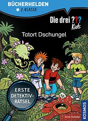 Alle Details zum Kinderbuch Die drei ??? Kids, Bücherhelden 2. Klasse, Tatort Dschungel: Erste Detektivrätsel, Erstleser Kinder ab 7 Jahre und ähnlichen Büchern