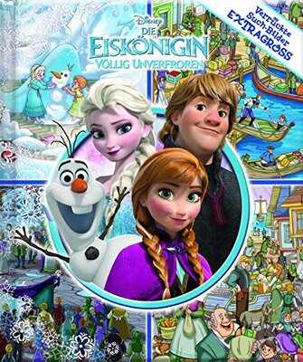 Alle Details zum Kinderbuch Die Eiskönigin - Disney - Verrückte Such-Bilder extragroß - Hardcover-Wimmelbuch für Kinder ab 3 Jahren im XXL Format und ähnlichen Büchern