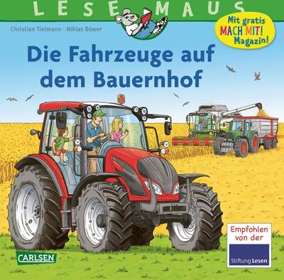 Alle Details zum Kinderbuch LESEMAUS 187: Die Fahrzeuge auf dem Bauernhof: Traktor, Mähdrescher und mehr (187) und ähnlichen Büchern