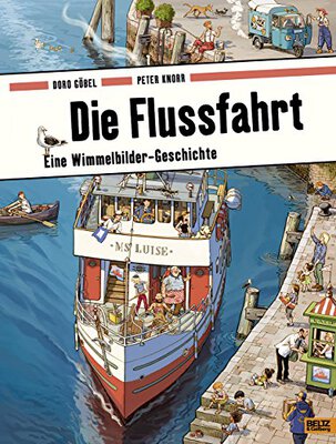 Alle Details zum Kinderbuch Die Flussfahrt: Eine Wimmelbilder-Geschichte. Vierfarbiges Pappbilderbuch und ähnlichen Büchern