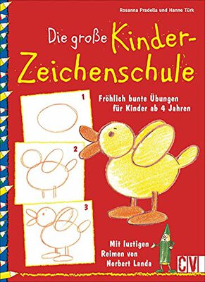 Alle Details zum Kinderbuch Die große Kinderzeichenschule: Fröhlich bunte Übungen für Kinder ab 4 Jahren. Mit lustigen Reimen: Fröhlich bunte Übungen für Kinder ab 4 Jahren. Mit lustigen Versen und ähnlichen Büchern