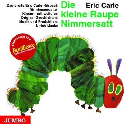 Alle Details zum Kinderbuch Die kleine Raupe Nimmersatt. Cassette: Das große Eric Carle-Hörbuch für nimmersatte Kinder - mit weiteren Originalgeschichten, u. a. Die kleine Grille ... Kind, Die kleine Spinne spinnt und schweigt und ähnlichen Büchern