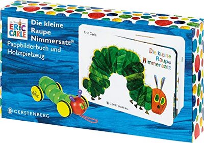 Alle Details zum Kinderbuch Die kleine Raupe Nimmersatt - Geschenkset Pappbilderbuch mit PlanToys®-Holzraupe und ähnlichen Büchern