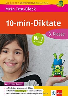 Alle Details zum Kinderbuch Klett Mein Test-Block: 10-min-Diktate 3. Klasse (Die kleinen Lerndrachen) und ähnlichen Büchern