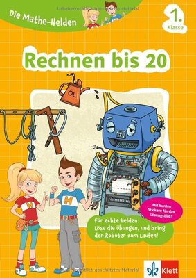 Klett Die Mathe-Helden Rechnen bis 20 1. Klasse: Mathematik Grundschule (mit Stickern) bei Amazon bestellen