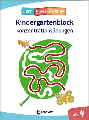 Die neuen LernSpielZwerge - Konzentrationsübungen: Kindergartenblock ab 4 Jahre - Lernspiele und Übungen für Kindergarten und Vorschule bei Amazon bestellen