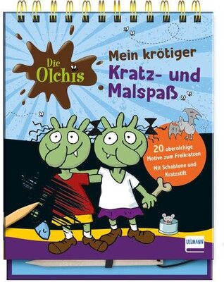 Alle Details zum Kinderbuch Die Olchis – Mein krötiger Kratz- und Malspaß: 20 oberolchige Motive zum Freikratzen und Ausmalbilder | Mit Schablone und Kratzstift und ähnlichen Büchern