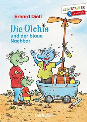 Alle Details zum Kinderbuch Die Olchis und der blaue Nachbar: Lesestarter. 3. Lesestufe und ähnlichen Büchern